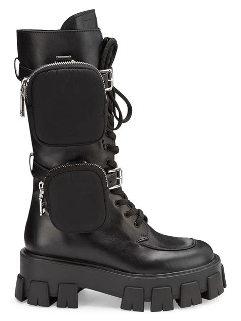 prada boots second hand|prada combat boots sale.